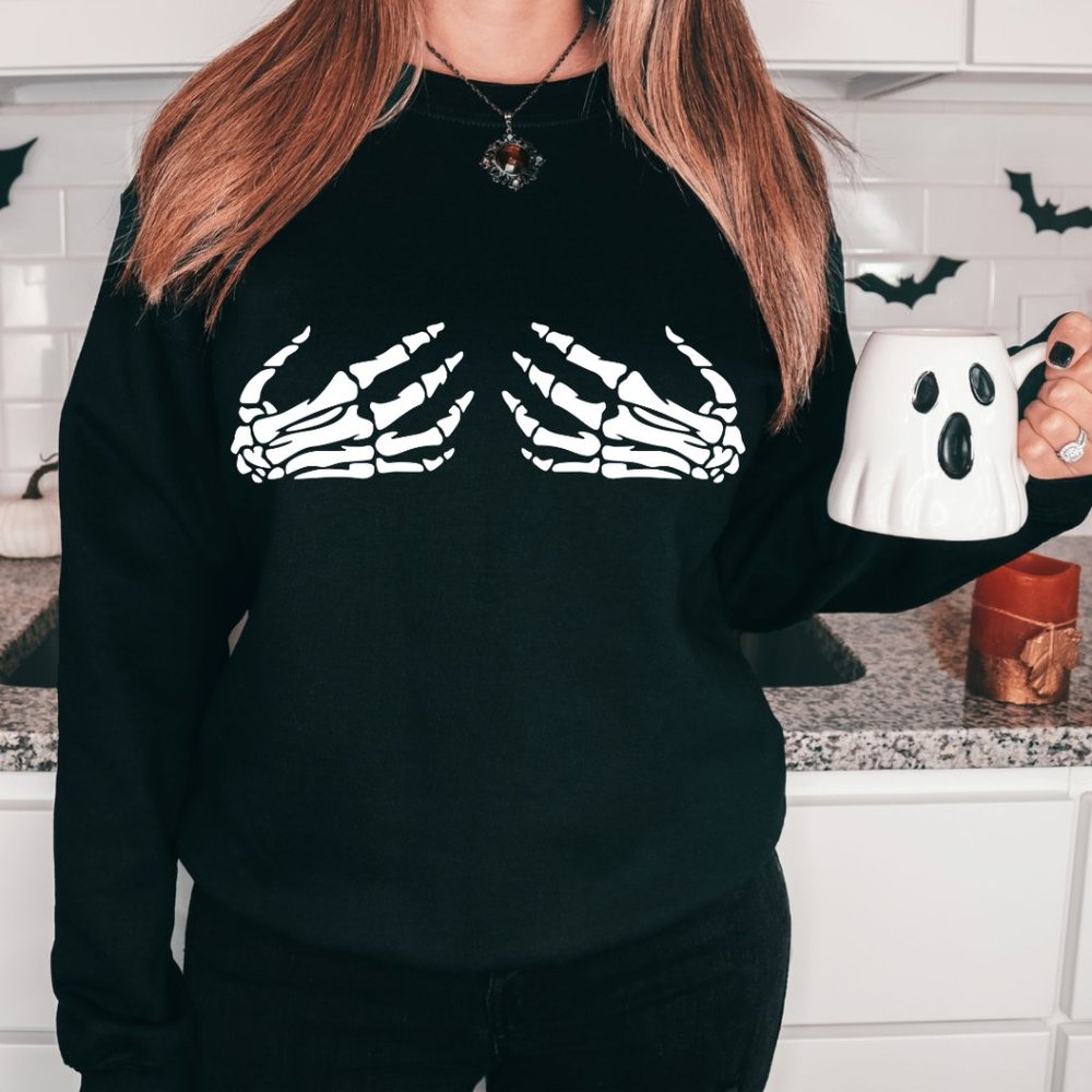 Skellie Boobies Crewneck Sweatshirt